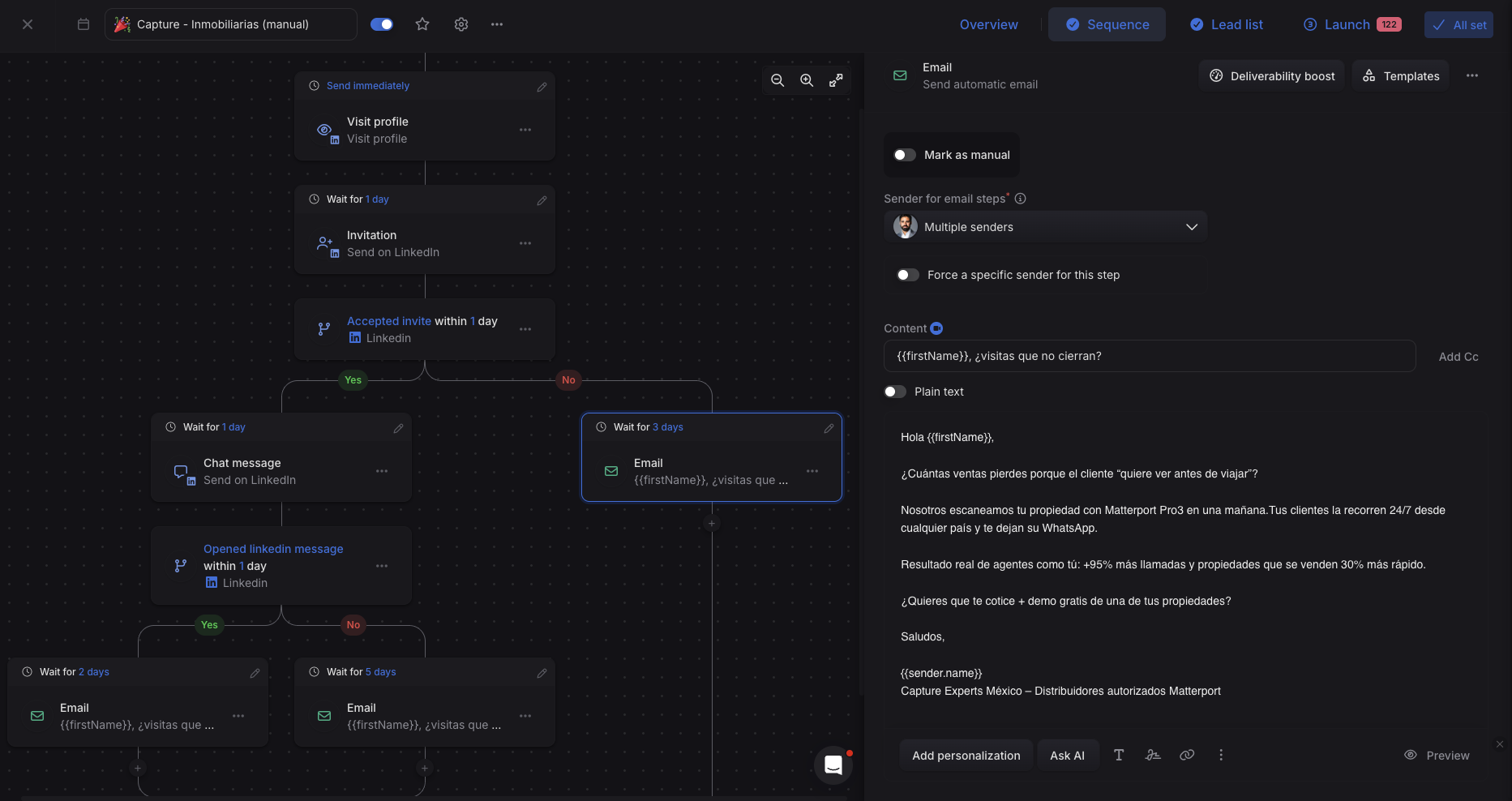 Capture Experts outbound workflow