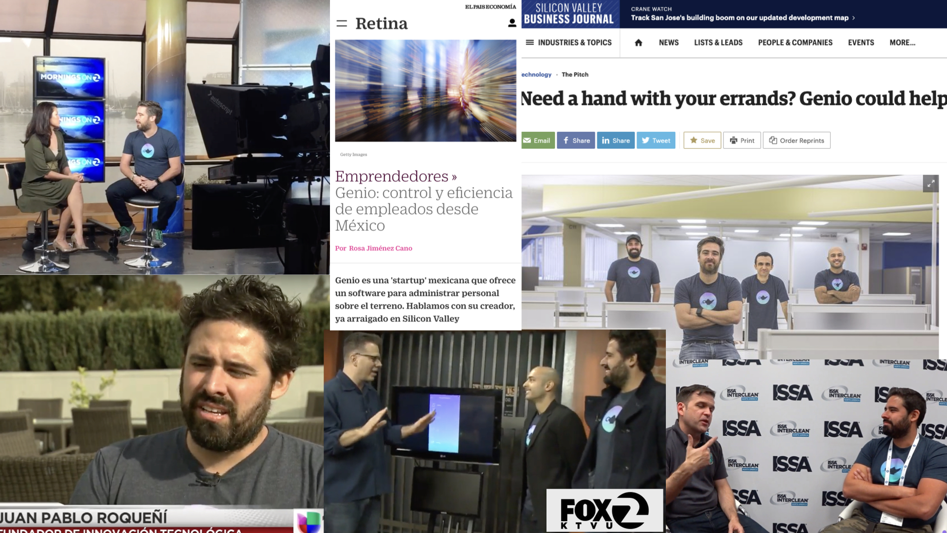 Genio media coverage and interviews